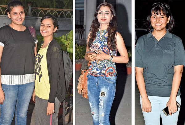 Shubhangi Dwivedi and Priyal Mishra (C) Ankita (R) Ashlesha Rai (BCCL/ Vishnu Jaiswal)