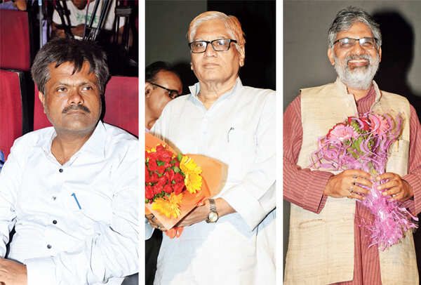 L-R Heera Lal, Om Prakash Pandey, Sudhir Halwasiya (BCCL/ Vishnu Jaiswal)