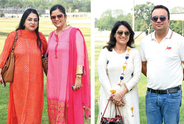 Bushra Masood and Simran Sahni (R) Puja and Amit Ghai (BCCL/ Vishnu Jaiswal)