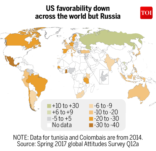 Infographic: Globally, people have low level of confidence in US Prez ...