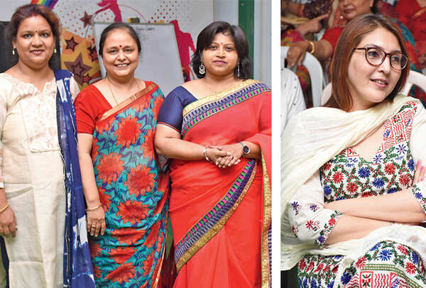Meenakshi Joshi, Rupali and Archana Srivastava (R) Shehla Askari (BCCL/ Vishnu Jaiswal)