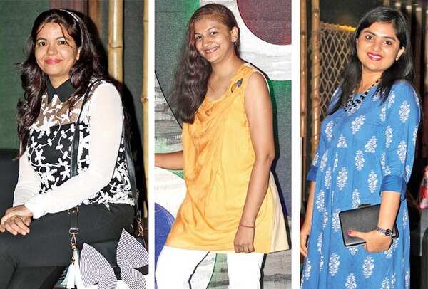 (L-R) Meghna Malik, Nidhi Agarwal and Payal (BCCL/ Aditya Yadav)