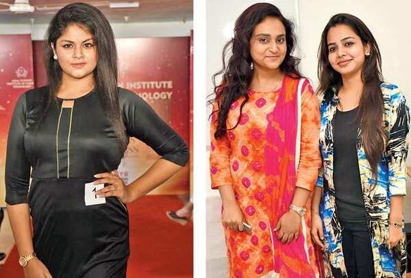 (L-R) Tanya Verma, Mahwish Jameel and Benazeer (BCCL/ Vishnu Jaiswal)