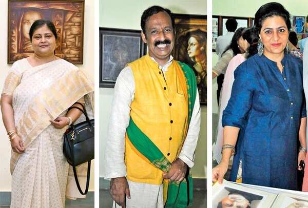 (L-R) Nalini Pandey, Prof Rakesh Chandra, Anchal Malhotra (BCCL/ Farhan Ahmad Siddiqui)
