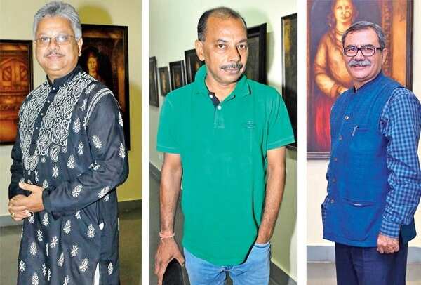 (L-R) Anil Risal Singh, Ashutosh Chaubey and Ravi Kapoor (BCCL/ Farhan Ahmad Siddiqui)