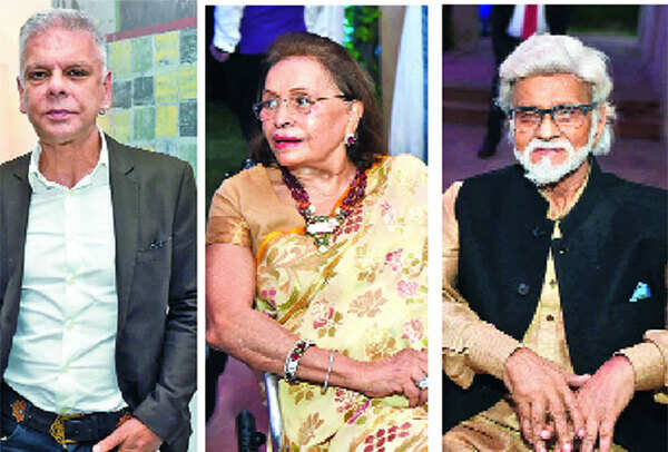 (L-R) Hemant Sagar, Kiran Gujral and Satish Gujral (BCCL)