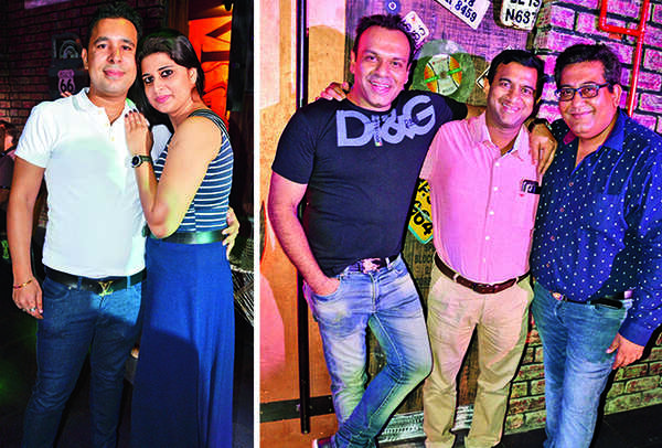 (L) Manish and Nayna (R) Rahul, Meherdeep and Dharmendra (BCCL/ IB Singh)