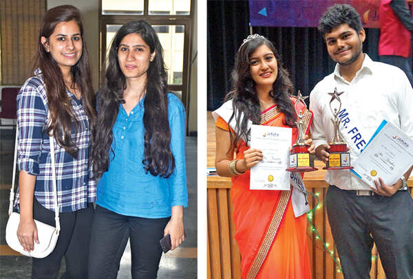 Sanjana & Harshita (R) Srishti Mehrotra and Arijit Saxena (BCCL/ Vishnu Jaiswal)