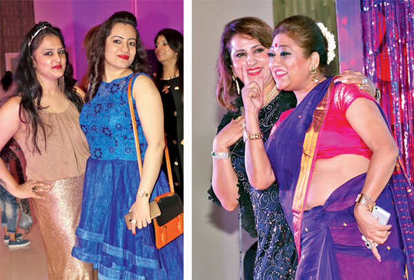 Shalini Gupta and Divya Talreja (R) Pooja Madhok and Reena Peshwani (BCCL/ Unmesh Pandey)