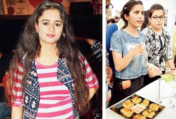 (L) Arushi (R) Youngsters at a food stall (BCCL/ Farhan Ahmad Siddiqui)