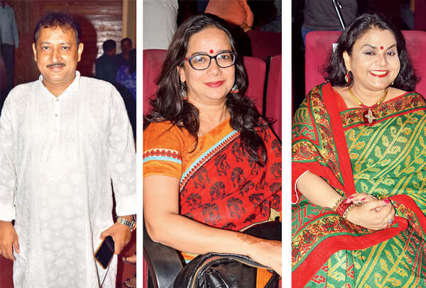 L-R Rajeev Shukla, Sadaf Jafar and Sarita Srivastava (BCCL/ Farhan Ahmad Siddiqui)