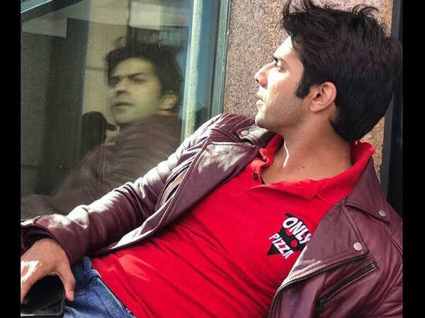 Varun Dhawan is lost in thought on the sets of 'Judwaa 2'.