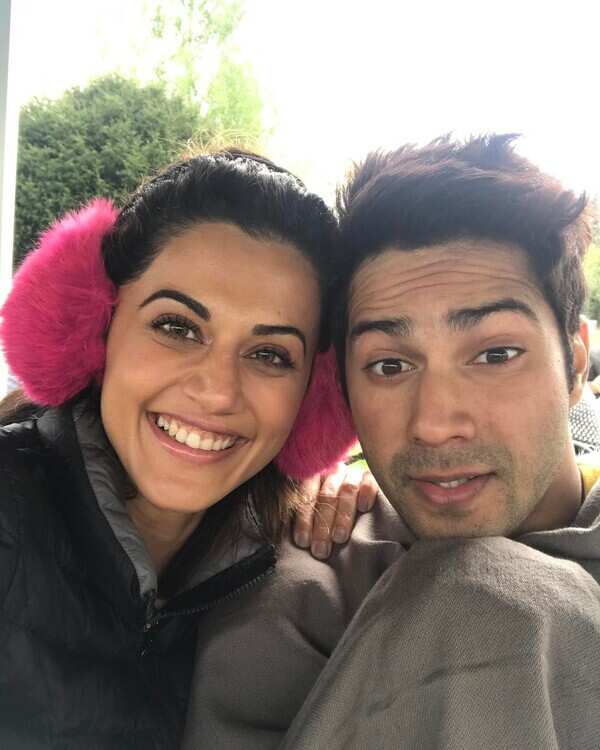 Varun Dhawan and Taapsee Pannu have a blast shooting for ‘Judwaa 2’ in London