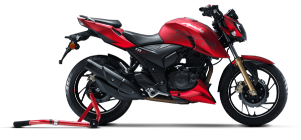 Apache rtr 160 2024 red colour