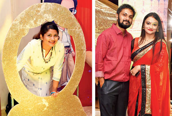 Pratibha Jain and Abhishek and Akanksha Jain (BCCL/Vishnu Jaiswal)