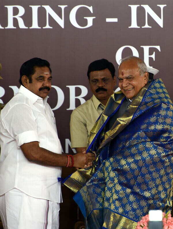Banwarilal Purohit takes oath as TN governor, says all his decisions ...