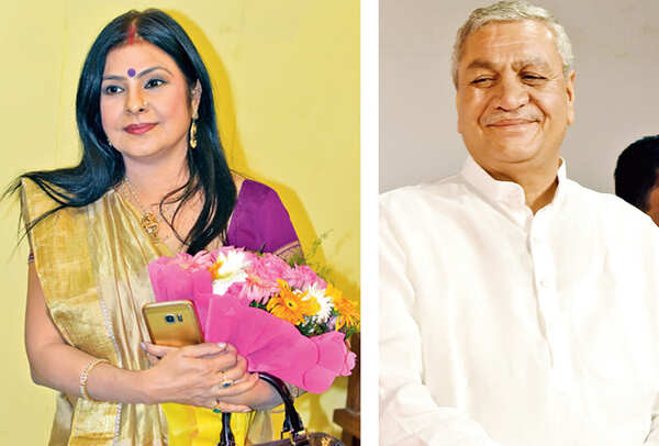 Malini Awasthi and Laxmi Narayan Chaudhary (BBCL/ Farhan Ahmad Siddiqui)