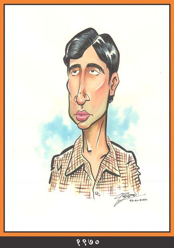 Fotocorp  Sketch of Sharad Pawar Sharad Pawar interviewed by Raj Thackeray