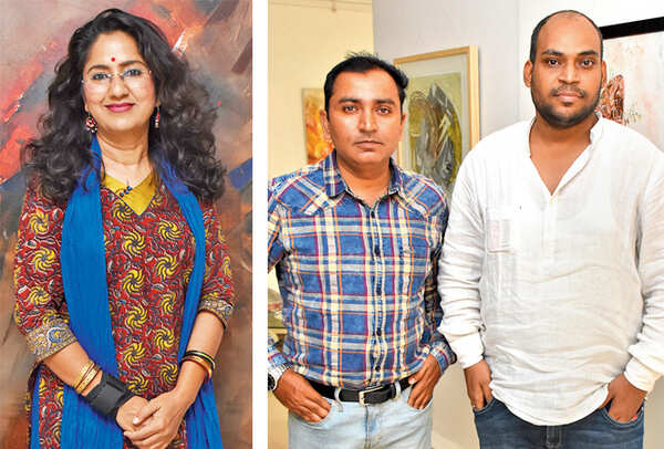 Vineeta Kumari (R) Ashutosh Mishra and Ashwani Singh (BCCL/ Vishnu Jaiswal)