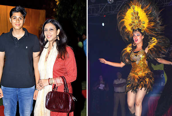 Arnav and Diya (R) Ajit and A dance troupe also performed at the do (BCCL/ Vishnu Jaiswal)