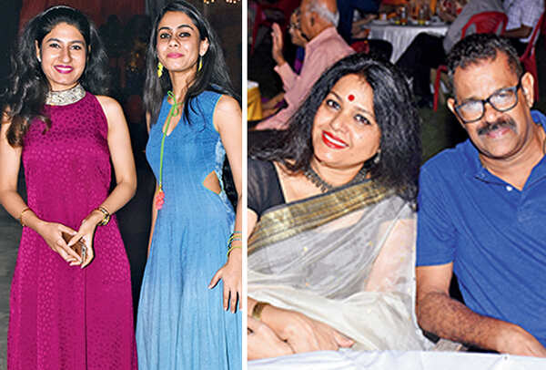 Urvashi and Aradhana Dixit (R) Veena and Col Vikram Singh (BCCL/ Vishnu Jaiswal)