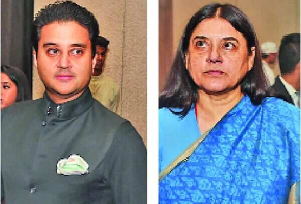 Jyotiraditya Scindia and Maneka Gandhi (BCCL)