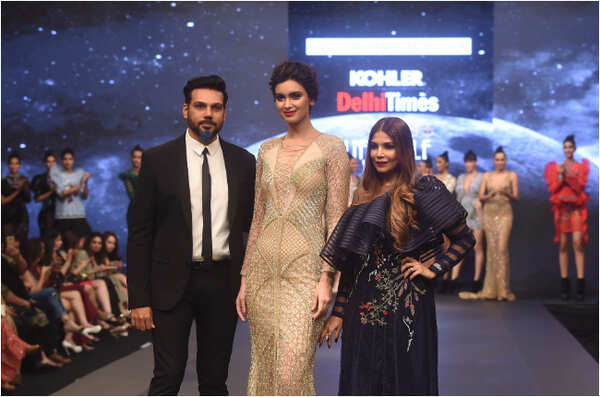 Diana Penty walks the ramp for the grand finale show by Falguni Shane Peacock