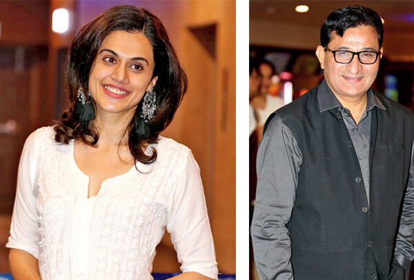 Taapsee Pannu and Dinesh Sahgal (BCCL/ Aditya Yadav)