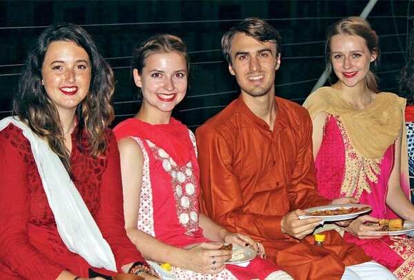(L-R) Ashley, Kalaqy Osowski, Samulel Ropa and Ximena Davis (BCCL/ Arvind Kumar)