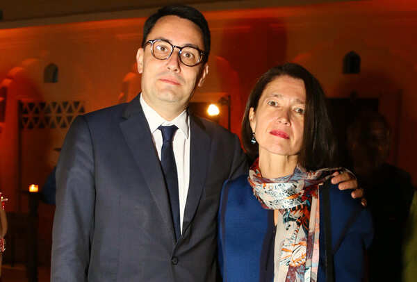 H E Alexandre Ziegler Ambassador of France to India with wife Veronique