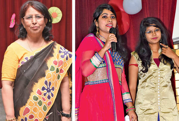 Dr Aisha Abbas (R) Ankita Dubey and Murdika Verma (BCCL/ Vishnu Jaiswal)