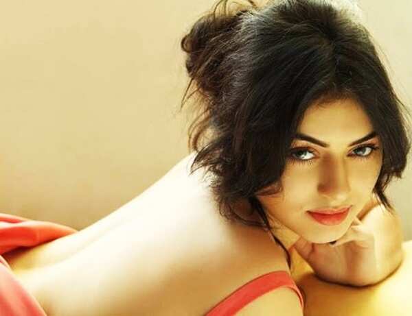 Hansika Motwani looking hot in backless dress during a photo shoot