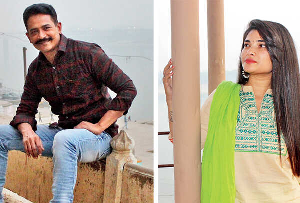 Atul Kulkarni and Greeva Kansara in Varanasi (BCCL/ Arvind Kumar)