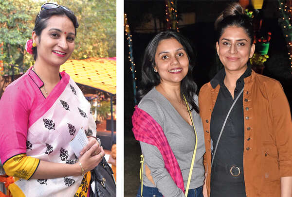 Neena Agnihotri (R) and Pooja Garg and Deepali (BCCL/ Farhan Ahmad Siddiqui and Vishnu Jaiswal)