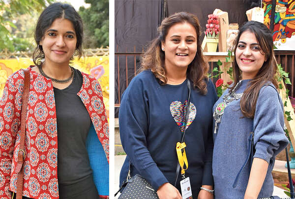Neha Singh (R) and Priyanka and Samana Zaidi (BCCL/ Farhan Ahmad Siddiqui and Vishnu Jaiswal)