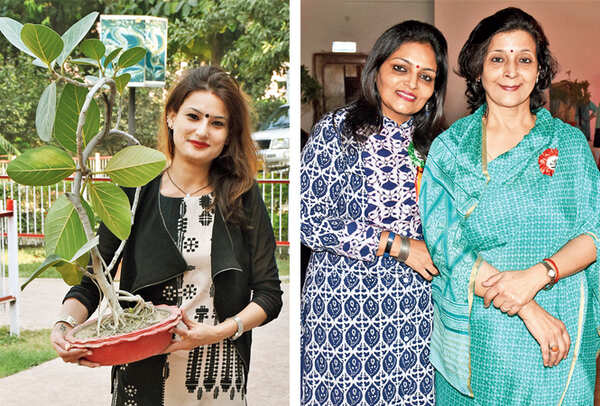 Swati Ahluwalia (R) Vidhi Bhargava & Padma Singh (BCCL/ Vishnu Jaiswal)