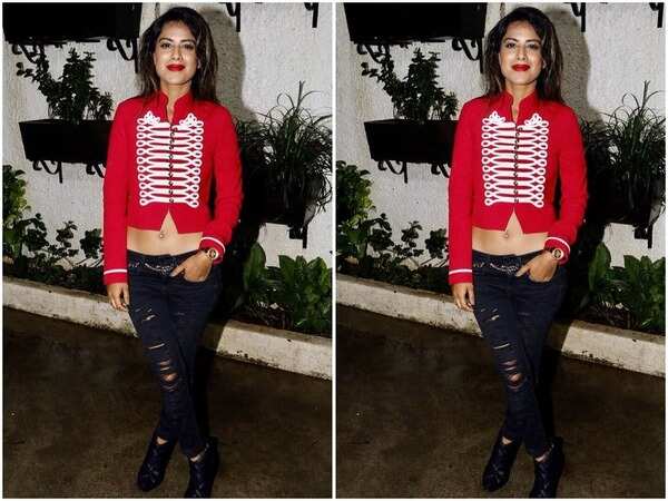 Nia Sharma in Red Photos