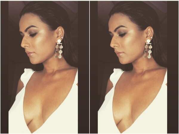 Nia Sharma in Sexy White Photo