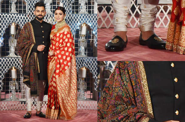 Virat kohli dress outlet wedding