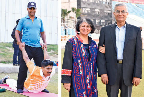 Dr Gaurav Shukla and Farah & Javed Usmani (BCCL/ Farhan Ahmad Siddiqui)