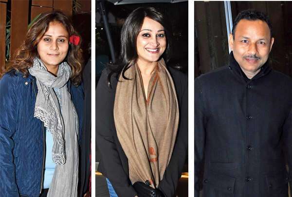 (L-R) Priyanka Sarkar, Farah Rizvi and Anurag Singh Bhadouria (BCCL/ Farhan Ahmed Siddiqui)