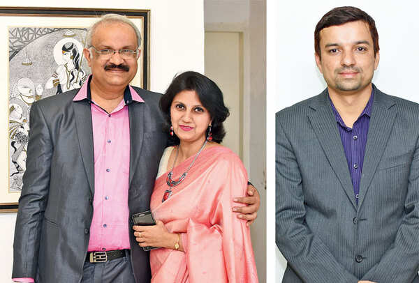 Pankaj and Nicky Gupta and Qasim Mirza (BCCL/ Farhan Ahmed Siddiqui)