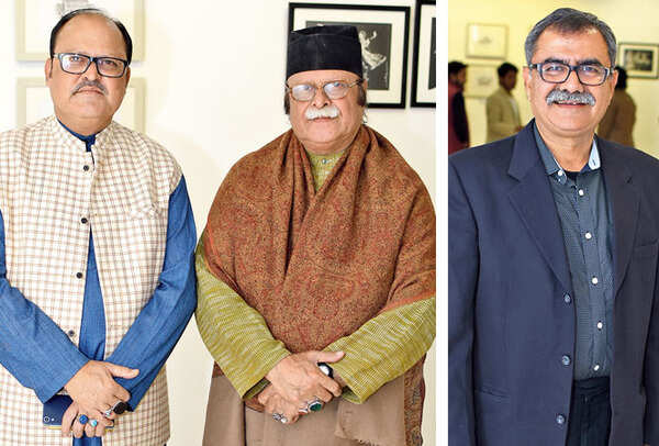 Nawab Masood Abdullah (L) and Nawab Jafar Mir Abdullah and Ravi Kapoor  (BCCL/ Farhan Ahmed Siddiqui)