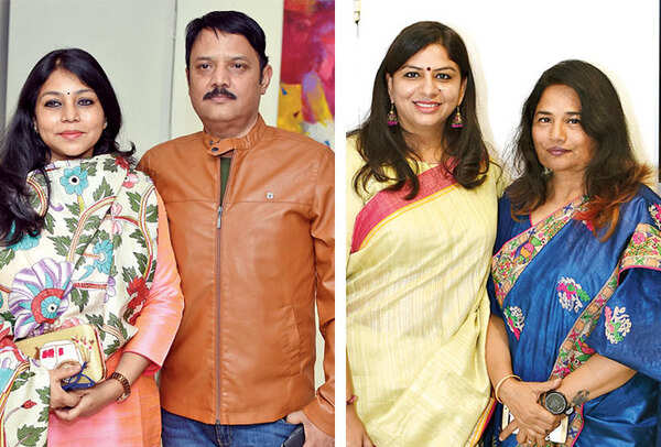 Sangita and AJaish Jaiswal and Shweta Singh (L) and Lalita Pradeep (BCCL/ Farhan Ahmed Siddiqui)