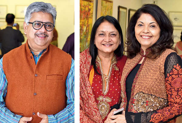 Anil Risal Singh and Anita Narain (L) & Renu Prakash (BCCL/ Farhan Ahmed Siddiqui)