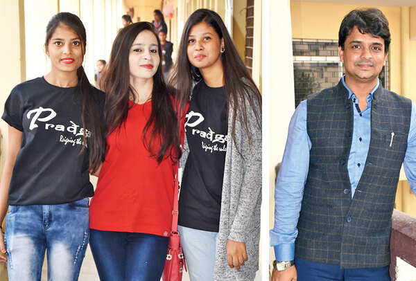 (L-R) Akanksha Gupta, Nida Fayyaz, Nishat Fatima and Faizi Yunus (BCCL/ Vishnu Jaiswal)