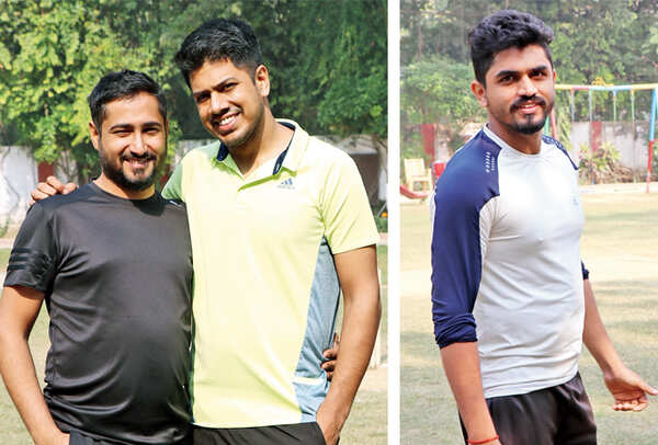 Vijay Peshwani and Jai Peshwani (R) Yash Shah (BCCL/ Unmesh Pandey)