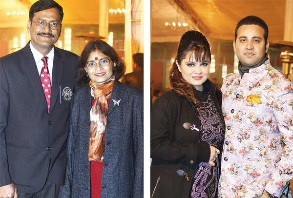 (L-R) Lt Col Shyam and Maya Singh Dhami and Niharika and Abhishek (BCCL/ Farhan Ahmed Siddiqui)