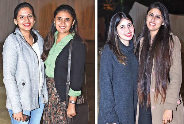 Disha Vaid and Radhika Mehrotra (R) Izna Faridi and Ananya Kapoor (BCCL/ Farhan Ahmad Siddiqui)
