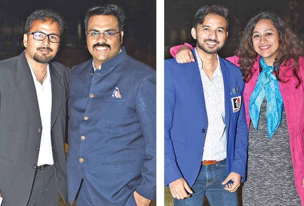 Tushar and Arpit Arora (R) Yasir Ansari and Shuchi Singh Kalra (BCCL/ Farhan Ahmad Siddiqui)
